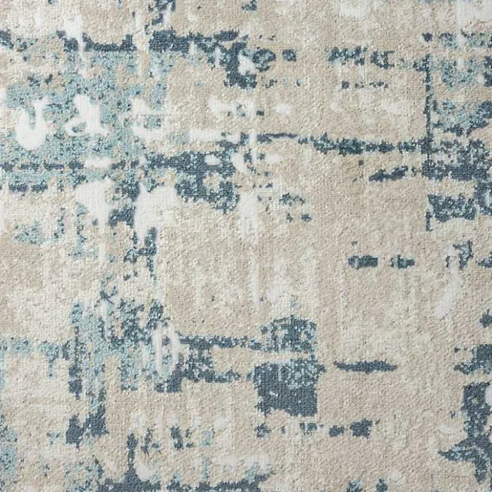 Best Kirklands Home Blue Avalon Abstract Pattern Area Rug, 5x8