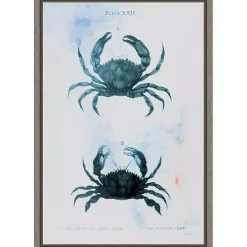 Discount Kirklands Home Blue Bay Crabs Framed Canvas Art Print