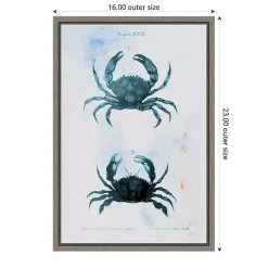 Discount Kirklands Home Blue Bay Crabs Framed Canvas Art Print