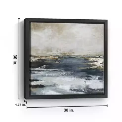 Clearance Kirklands Home Blue Bay Framed Canvas Art Print, 30x30 in.