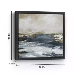 Discount Kirklands Home Blue Bay Framed Canvas Art Print, 40x40 in.