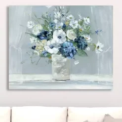 Clearance Kirklands Home Blue Be Happy Giclee Canvas Art Print Multi