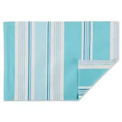 Best Kirklands Home Blue Beach House Stripe Placemats, Set of 6