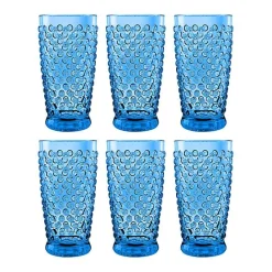 Discount Kirklands Home Beaded Acrylic Tumbler Glasses, Set of 6 Blue