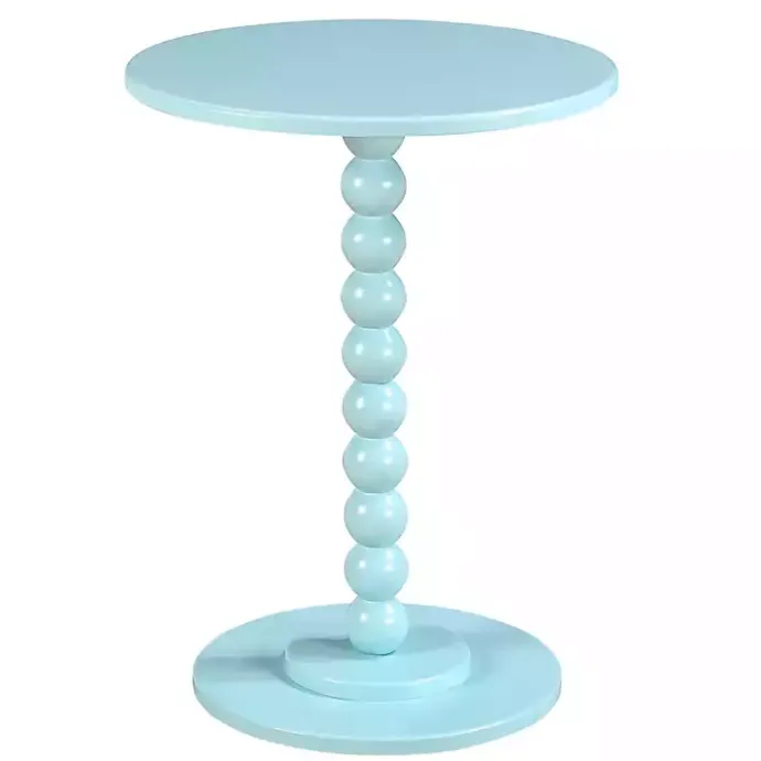 Clearance Kirklands Home Beaded Spindle Accent Table Blue