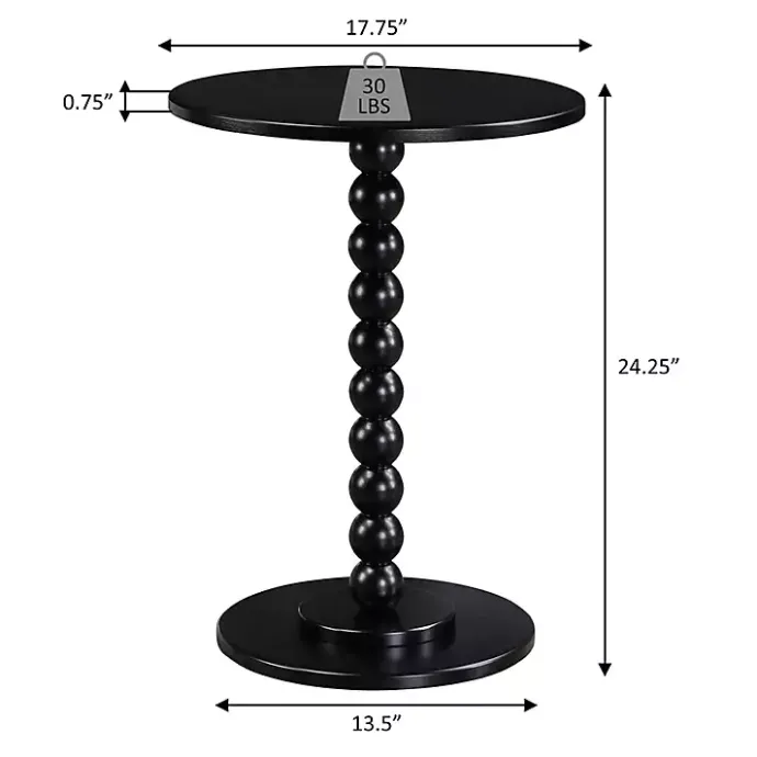 Clearance Kirklands Home Beaded Spindle Accent Table Blue