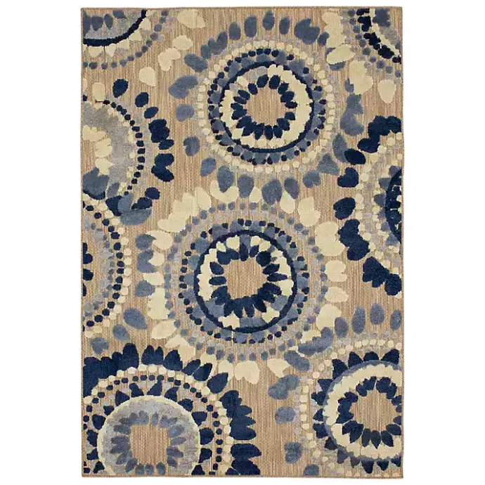 Best Kirklands Home Blue Bliss Bay Outdoor Area Rug, 7x10