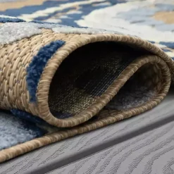 Best Kirklands Home Blue Bliss Bay Outdoor Area Rug, 7x10