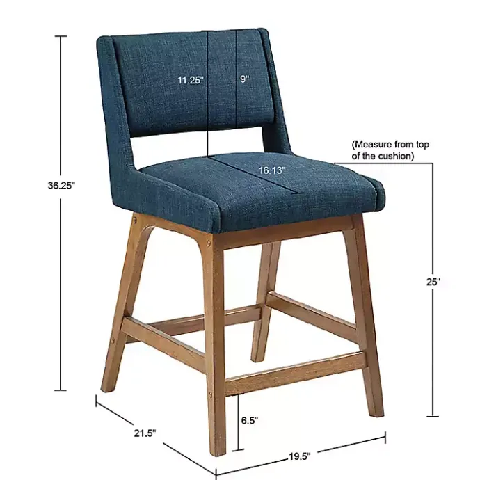 Best Kirklands Home Boomerang Modern Counter Stool Blue
