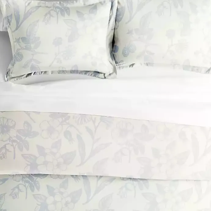 Kirklands Home Blue Botanical 3-pc. King Duvet Cover Set