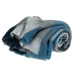 Best Kirklands Home Blue Buffalo Check Wool Handloomed Throw