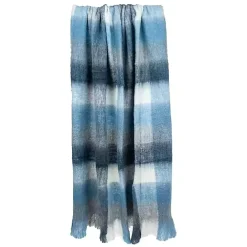 Best Kirklands Home Blue Buffalo Check Wool Handloomed Throw