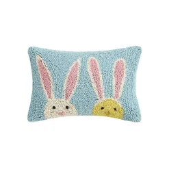 Clearance Kirklands Home Bunny and Chick Lumbar Pillow Blue
