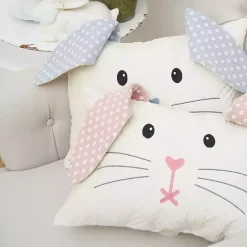 Clearance Kirklands Home Blue Bunny Face Pillow