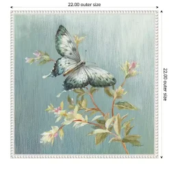 Clearance Kirklands Home Blue Butterfly Framed Canvas Art Print