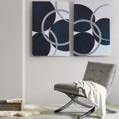 Discount Kirklands Home Blue Celestial Orbit Canvas Art Prints, Set of 2