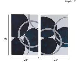 Discount Kirklands Home Blue Celestial Orbit Canvas Art Prints, Set of 2