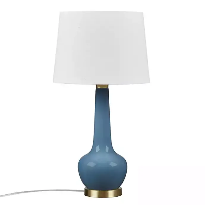 Clearance Kirklands Home Ceramic Zazie Table Lamp Blue