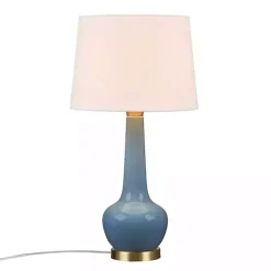Clearance Kirklands Home Ceramic Zazie Table Lamp Blue