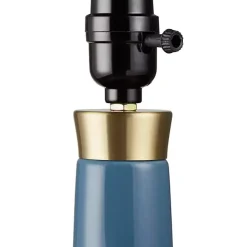 Clearance Kirklands Home Ceramic Zazie Table Lamp Blue