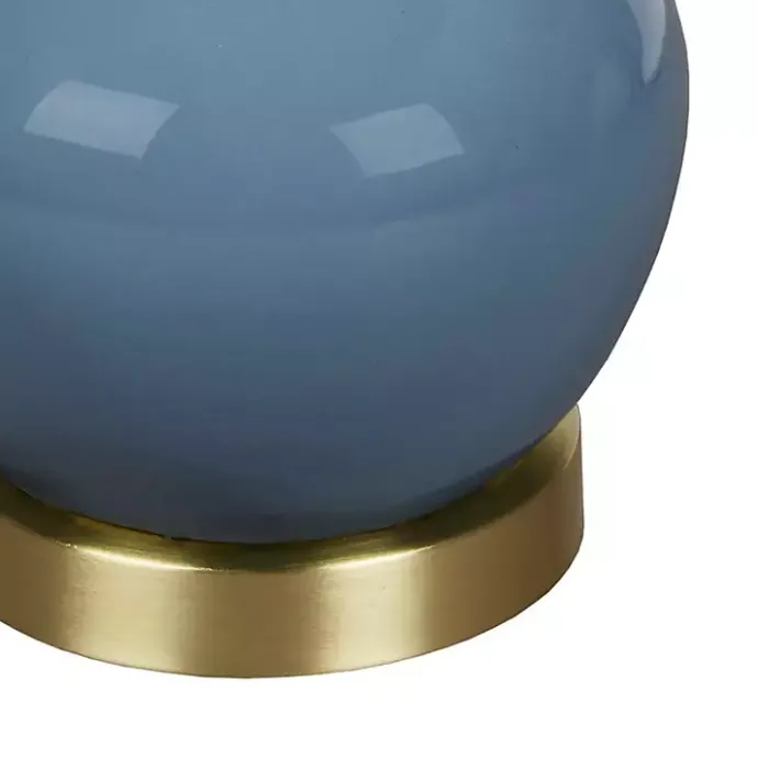 Clearance Kirklands Home Ceramic Zazie Table Lamp Blue