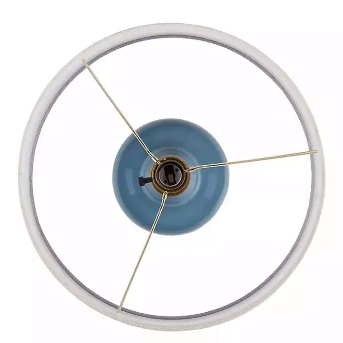 Clearance Kirklands Home Ceramic Zazie Table Lamp Blue