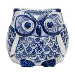 Hot Kirklands Home Blue Chinoiserie Owl Figurine