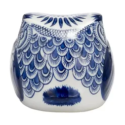 Hot Kirklands Home Blue Chinoiserie Owl Figurine