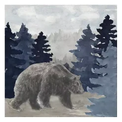 Kirklands Home Blue Cliff Mountains Bear I Canvas Art Print