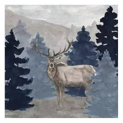 Sale Kirklands Home Blue Cliff Mountains Elk III Canvas Art Print