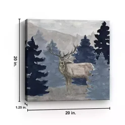 Sale Kirklands Home Blue Cliff Mountains Elk III Canvas Art Print