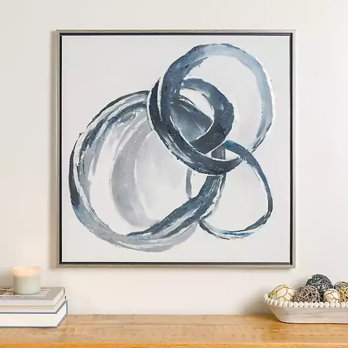 Clearance Kirklands Home Blue Connections Canvas Art Print