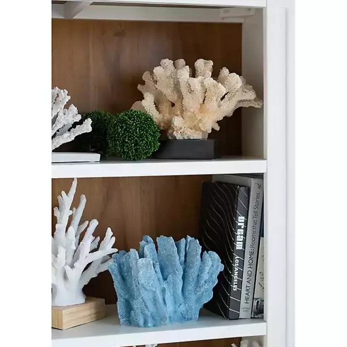 New Kirklands Home Coral Statue Blue