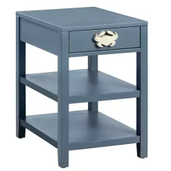 Kirklands Home Crab Accent Table Blue