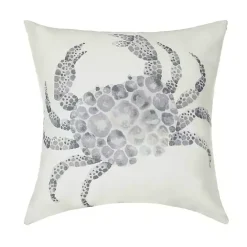 Kirklands Home Blue Crab Outdoor Pillow