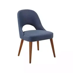 Discount Kirklands Home Cut-Out Pecan Wood Dining Chairs, Set of 2 Blue
