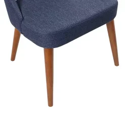 Discount Kirklands Home Cut-Out Pecan Wood Dining Chairs, Set of 2 Blue