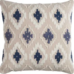 Outlet Kirklands Home Diamond Textured Pillow Blue