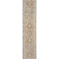 Sale Kirklands Home Blue Distressed Medallion Runner, 2x10 Multi
