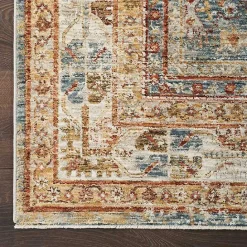 Sale Kirklands Home Blue Distressed Medallion Runner, 2x10 Multi