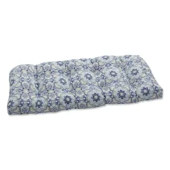 Sale Kirklands Home Emilia Tufted Outdoor Loveseat Cushion Blue