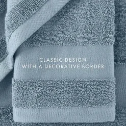 Kirklands Home Essential Cotton Bath Towels, Set of 4 Blue