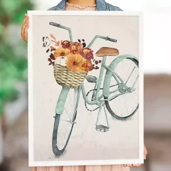 Best Kirklands Home Fall Bike Framed Art Print Blue