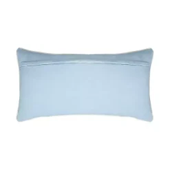 Clearance Kirklands Home Blue Family Floral Embroidered Lumbar Pillow