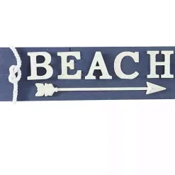 Best Kirklands Home Fir Beach Arrow Coastal Wall Plaque Blue