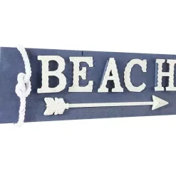 Best Kirklands Home Fir Beach Arrow Coastal Wall Plaque Blue