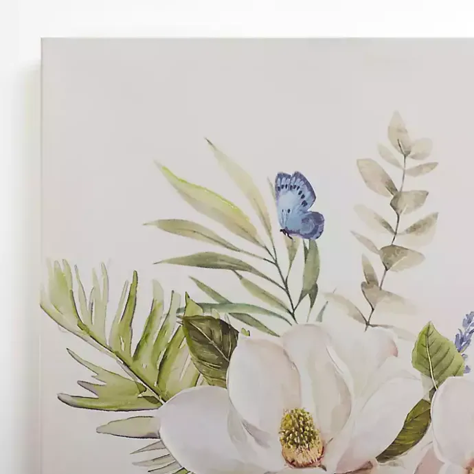 Best Kirklands Home Blue Floral in China Vase II Canvas Art Print