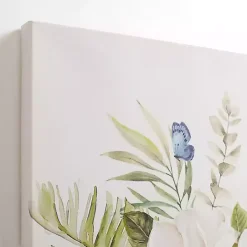 Best Kirklands Home Blue Floral in China Vase II Canvas Art Print