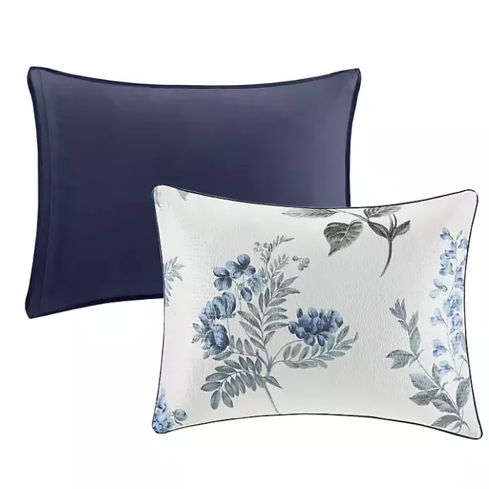 Best Kirklands Home Blue Floral 7-pc. Full/Queen Comforter Set