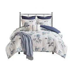 Hot Kirklands Home Blue Floral 7-pc. King Comforter Set